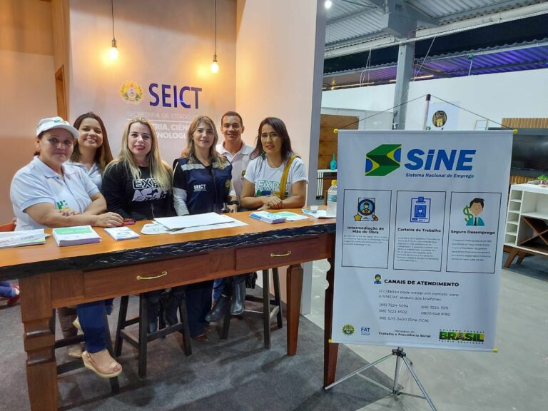 Sine realiza atendimento durante a Expoacre