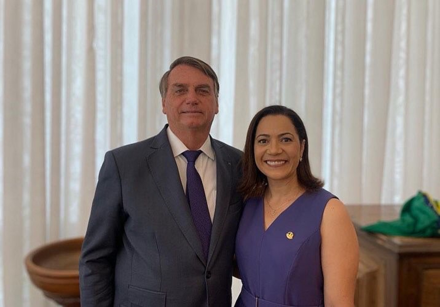 “Com apoio de Bolsonaro, nossa eleição será decidida no primeiro turno”, diz Mailza