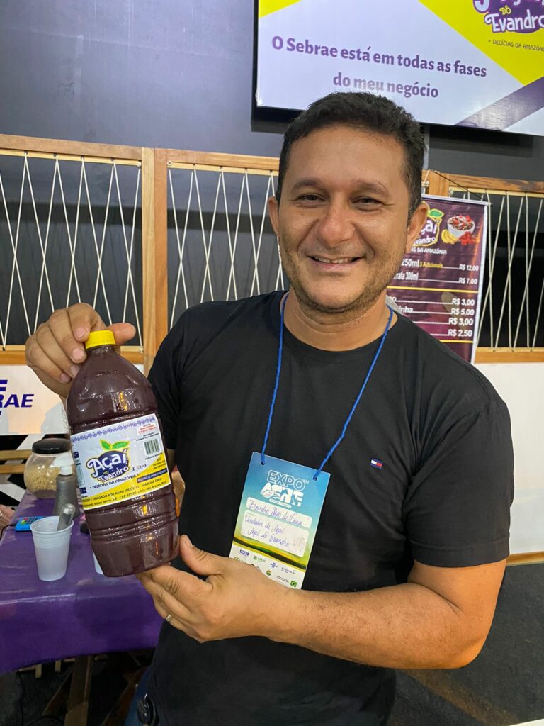Case de sucesso: Açaí do Evandro é destaque no galpão Sebrae na Expoacre 2022