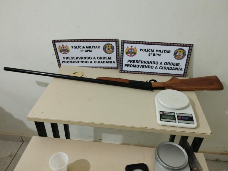 Homem é preso com espingarda calibre 16 em estrada do Acre