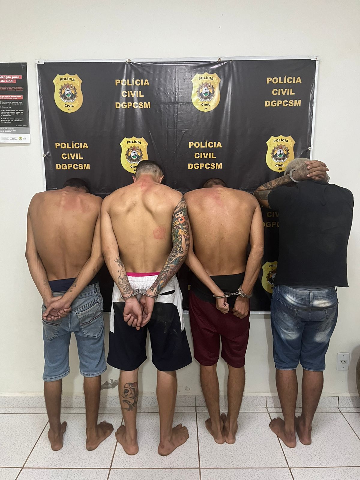 Quatro são presos em Sena Madureira acusados de promover “ataques” Manoel Urbano