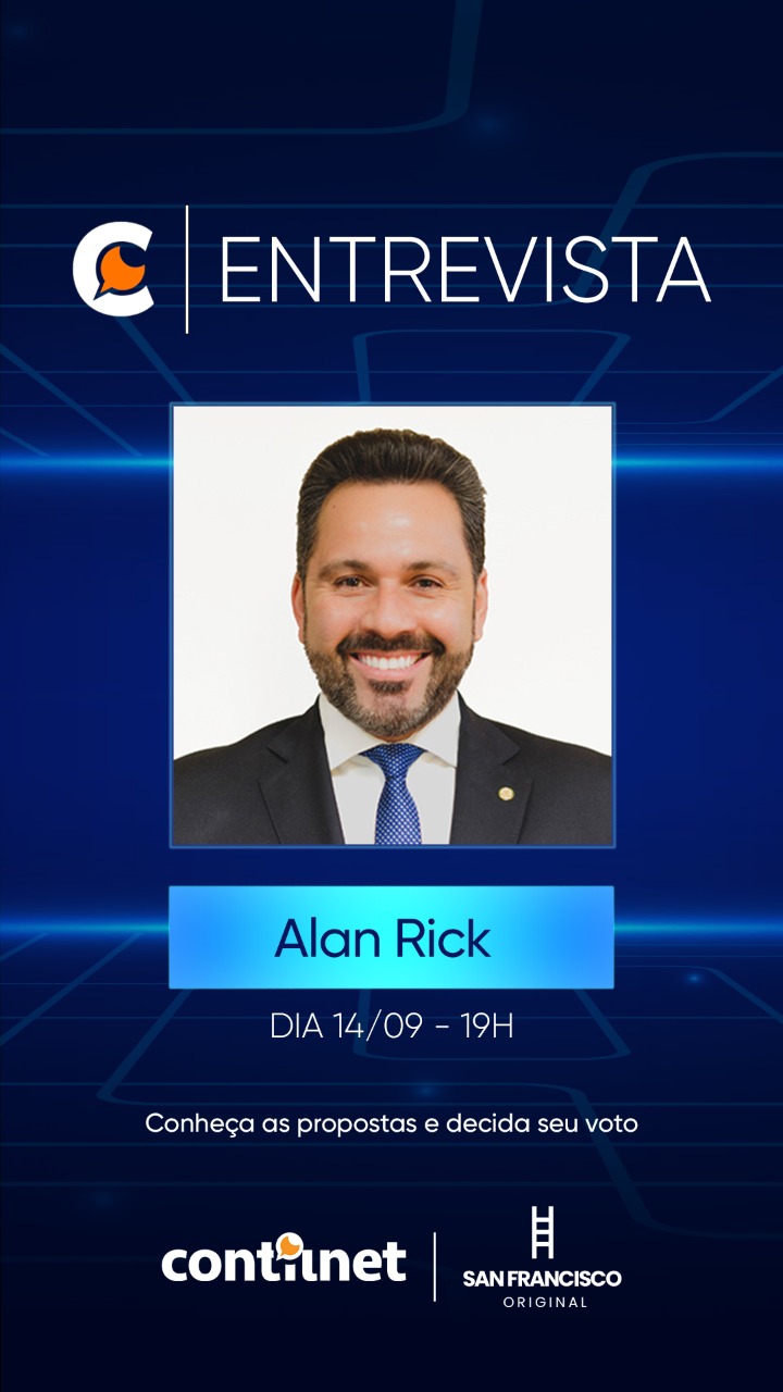 Candidato ao Senado, Alan Rick é o entrevistado desta quarta-feira no ContilNet