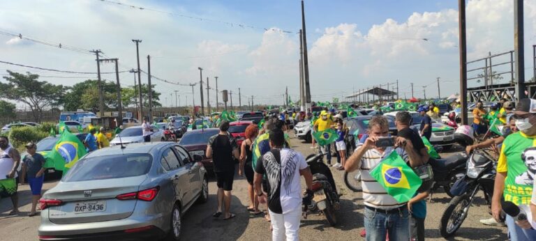 Apoiadores de Bolsonaro promovem ato no Dia da Independência do Brasil