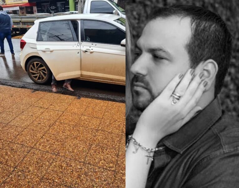 Câmeras de segurança mostram pistoleiro executando homem