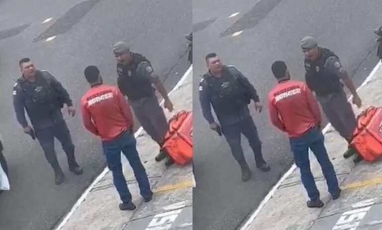 VÍDEO: motoboy é agredido e tem CNH rasgada durante abordagem da PM