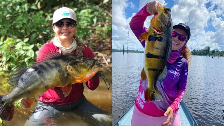 Mulheres se preparam para a temporada de pesca esportiva; veja as fotos