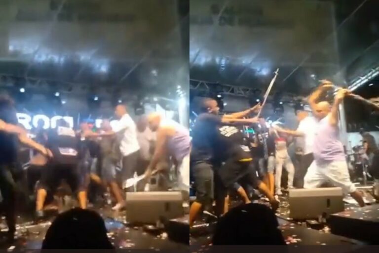 Psirico e Samba Trator se envolvem em briga generalizada na Bahia; veja o momento