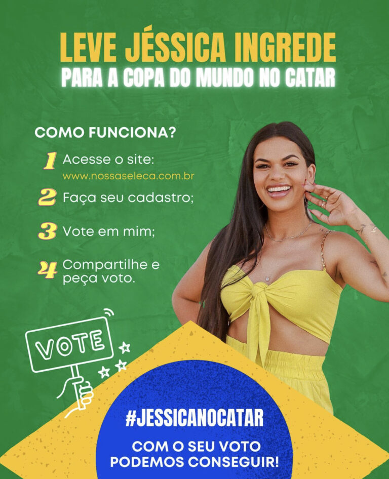Acreana Jéssica Ingrede disputa vaga para acompanhar Copa do Mundo no Catar; VOTE