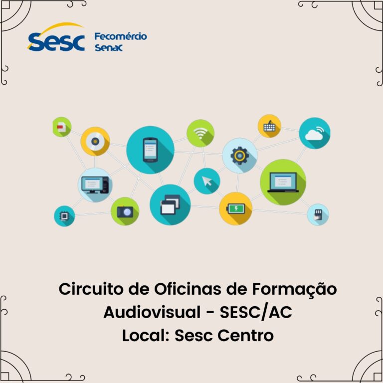 Sesc oferece cinco oficinas de audiovisual para o público gratuito