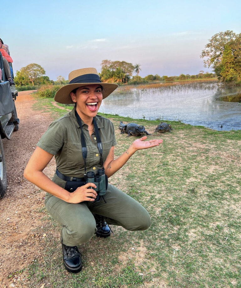 Jéssica Ingrede encara jacarés em visita ao Pantanal e recebe elogios de globais; veja vídeo