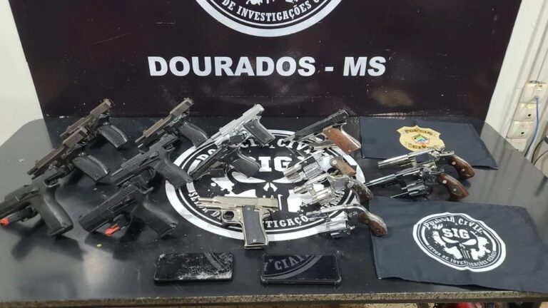 Idosa que guardava armamento de facção entrega 15 armas a policiais