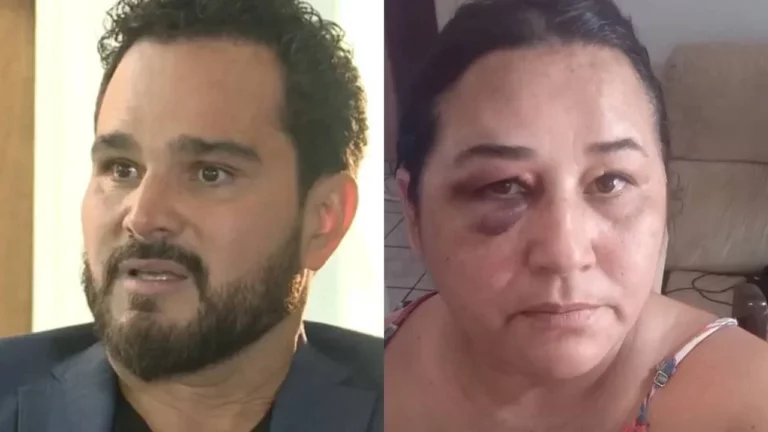 Ex de Luciano Camargo, Cleo Loyola apanha e quebra moto de entregador de Pizza