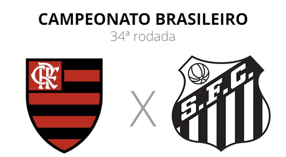 Santos x Flamengo: veja onde assistir, escalações, desfalques e arbitragem, brasileirão série a