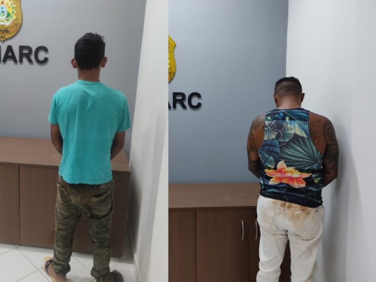 Irmãos do crime são presos em Rio Branco por tráfico e com carta de presídio