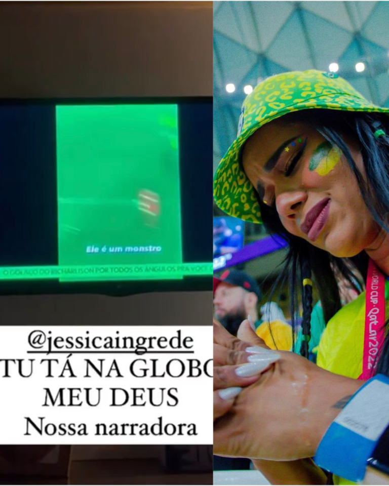 Jéssica Ingrede filma golaço do Brasil, bomba na web e vira destaque na Globo; assista
