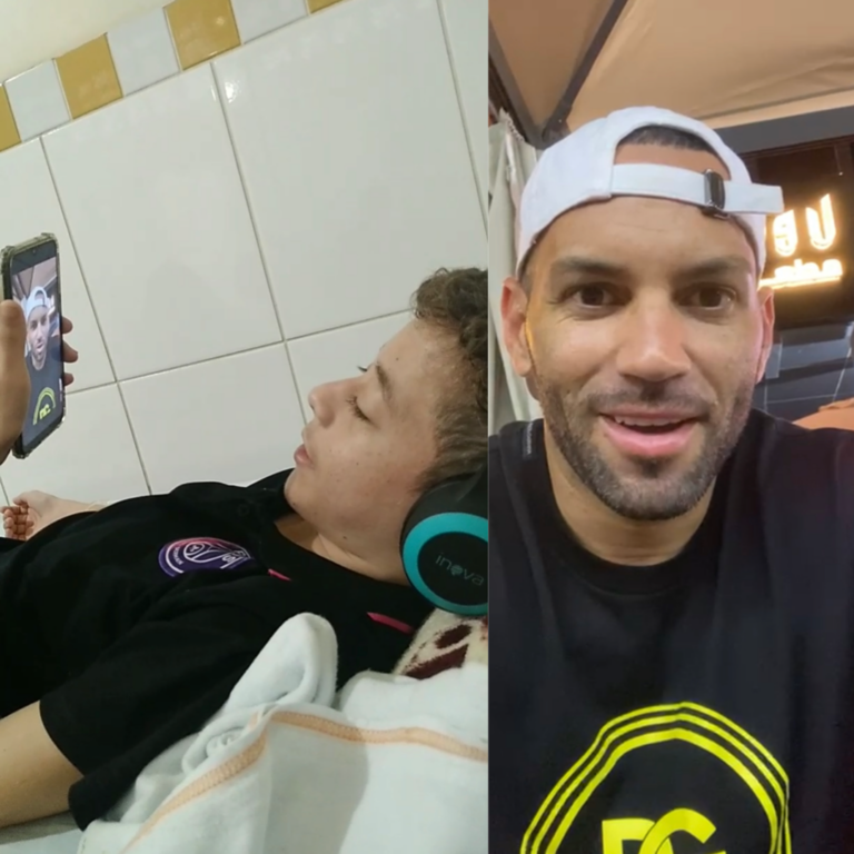 Lutando contra leucemia, garoto acreano recebe vídeo de Weverton da Seleção e se emociona