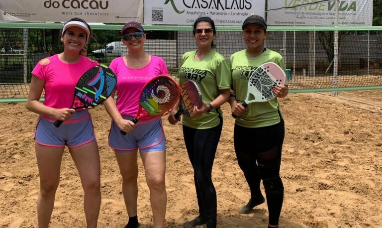 Duplas de milhões: acreanas participam do Open Day Verde Vida de Beach Tênis; veja mais