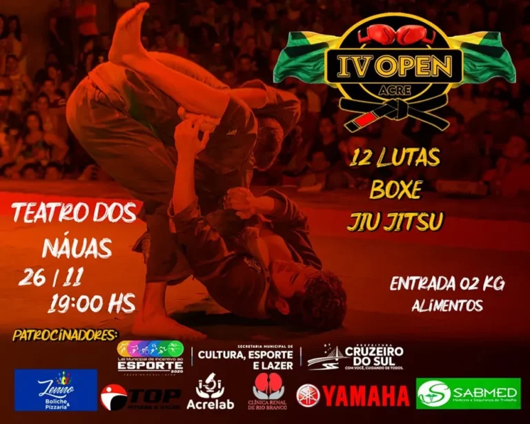 Open Acre: 12 lutas de boxe e jiu-jitsu acontecem em evento neste sábado em Cruzeiro do Sul