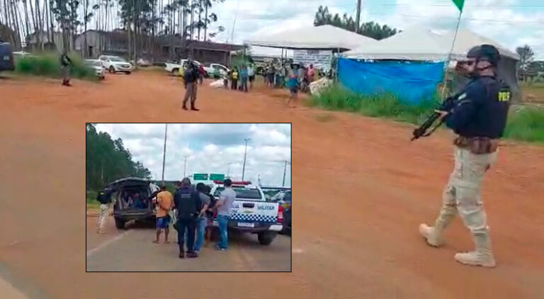 Operação da PRF, PM e Força Nacional prende oito pessoas em Rondônia neste domingo