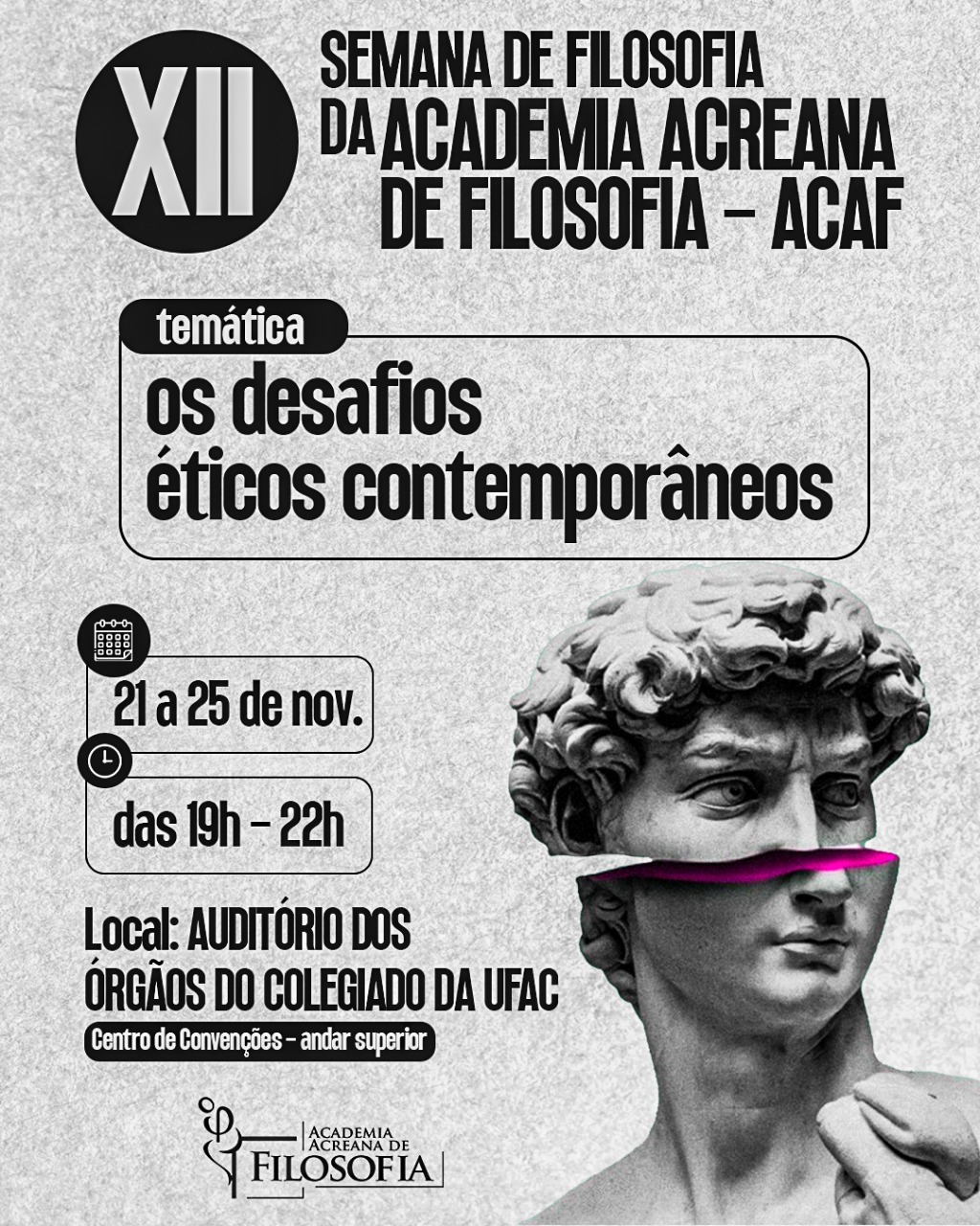 Academia Acreana de Filosofia promove XII Semana de Filosofia na Ufac