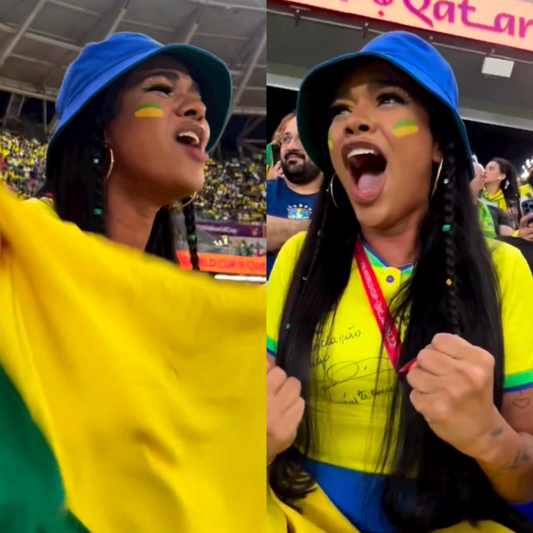 Aos gritos, Jéssica Ingrede chora e mostra entrada de Weverton em estreia na Copa; assista