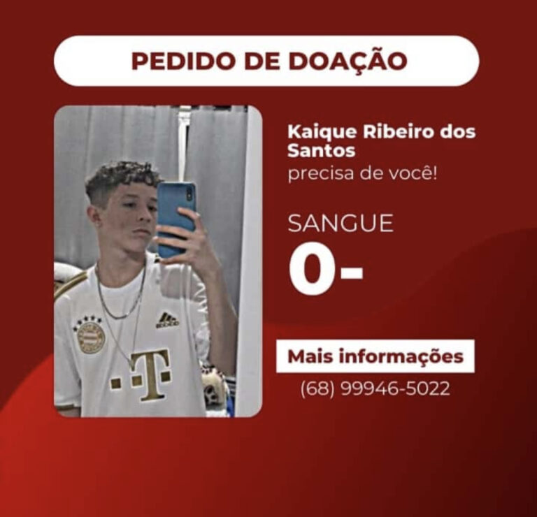 Família pede doação de sangue para garoto acreano com leucemia em Rio Branco