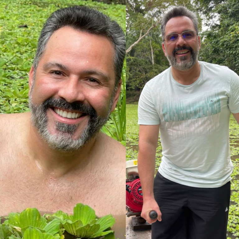 Senador eleito Alan Rick posta foto sem roupa no Rio Croa e mostra patoá