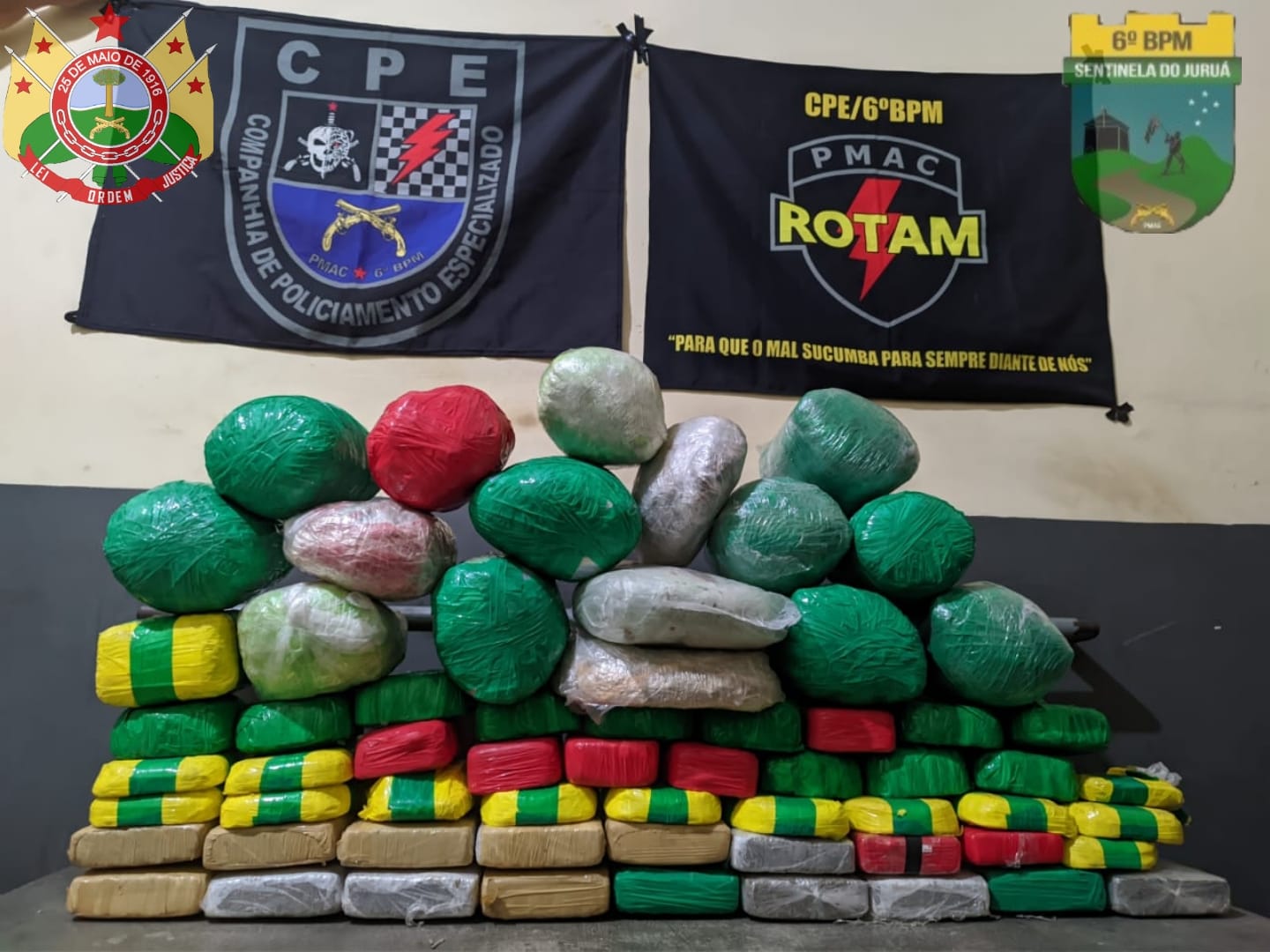 PM apreende mais de 60 quilos de drogas no interior do Acre
