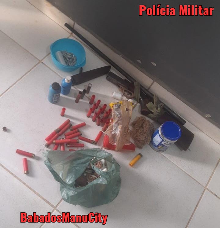 PM apreende drogas, dinheiro e espingarda com diversos cartuchos no Acre