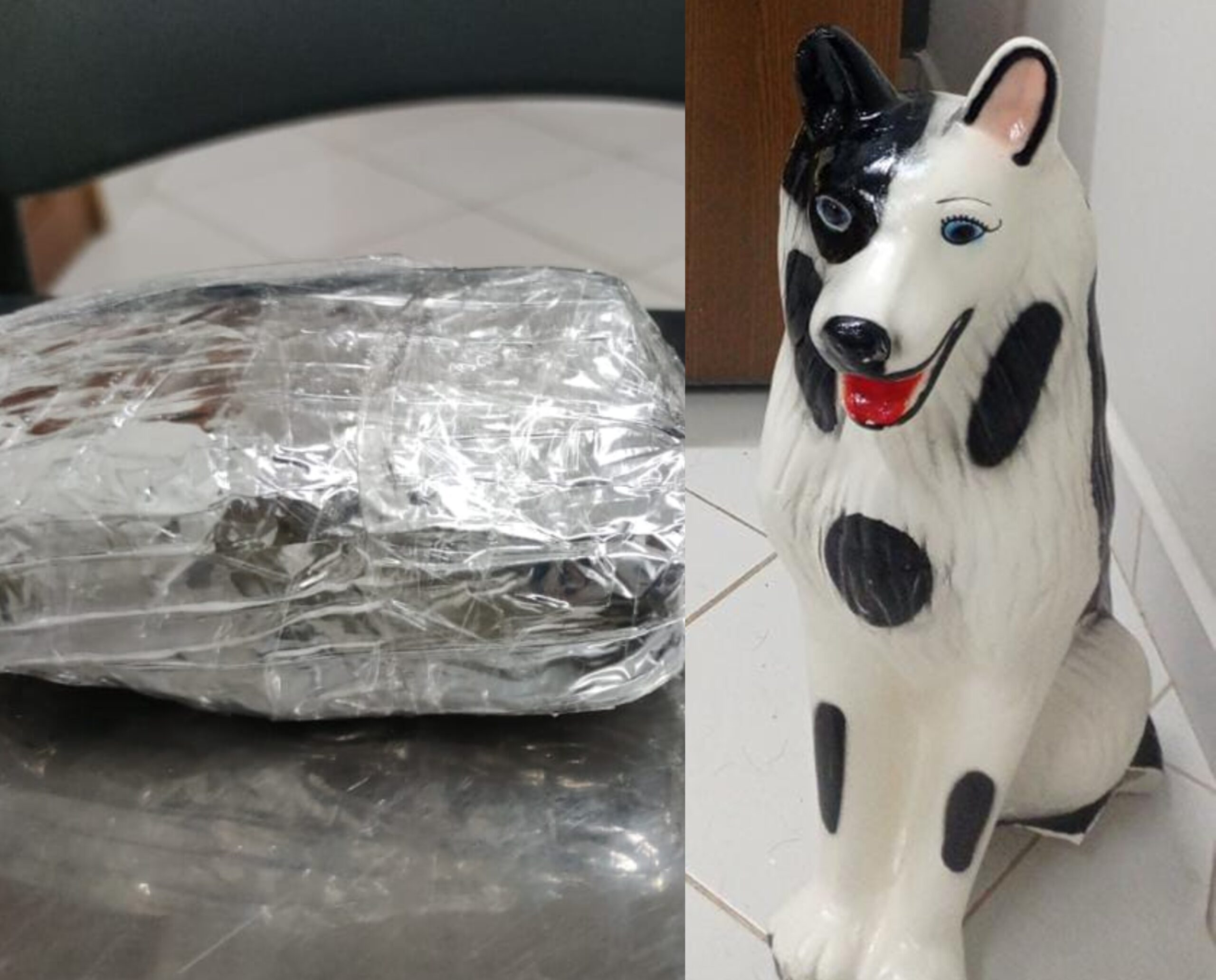 Polícia apreende 1,5 kg de skank dentro de cachorro de porcelana no Acre