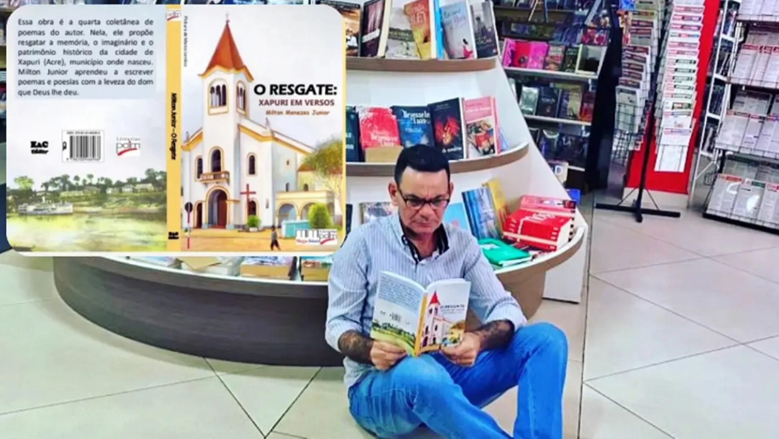 Morando na zona rural até os 16 anos, poeta acreano lança seu quarto livro no interior; confira