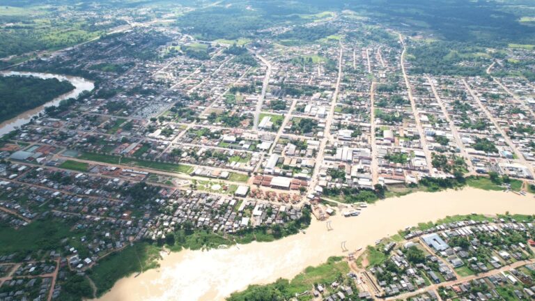 Confira imagens aéreas inéditas do município de Sena Madureira; FOTOS 