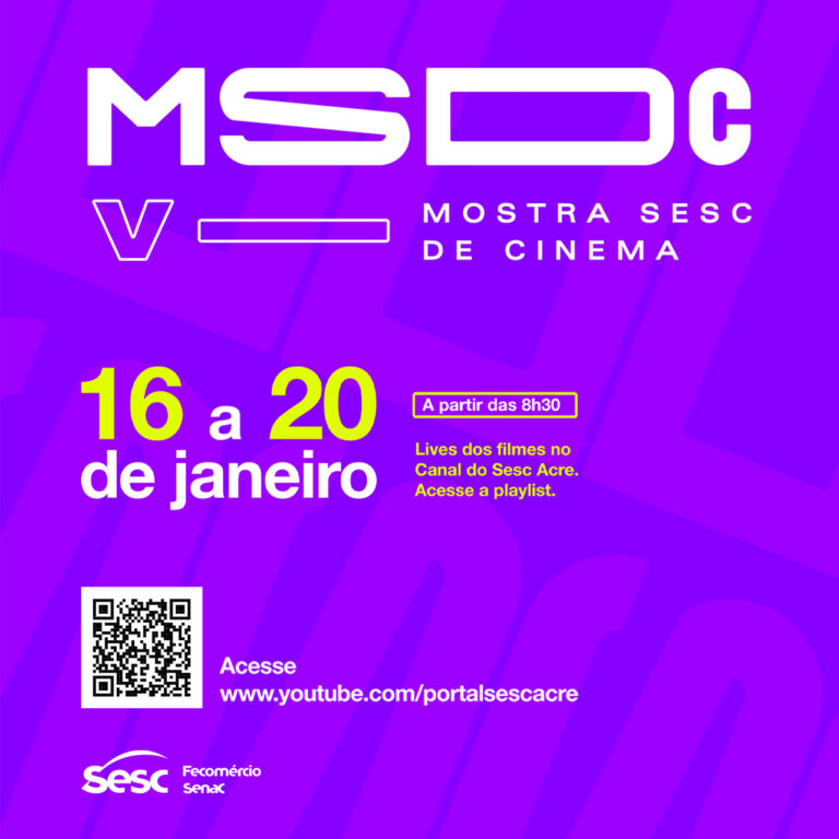 Sesc Acre lança V Mostra Sesc de Cinema de 16 a 20 de janeiro