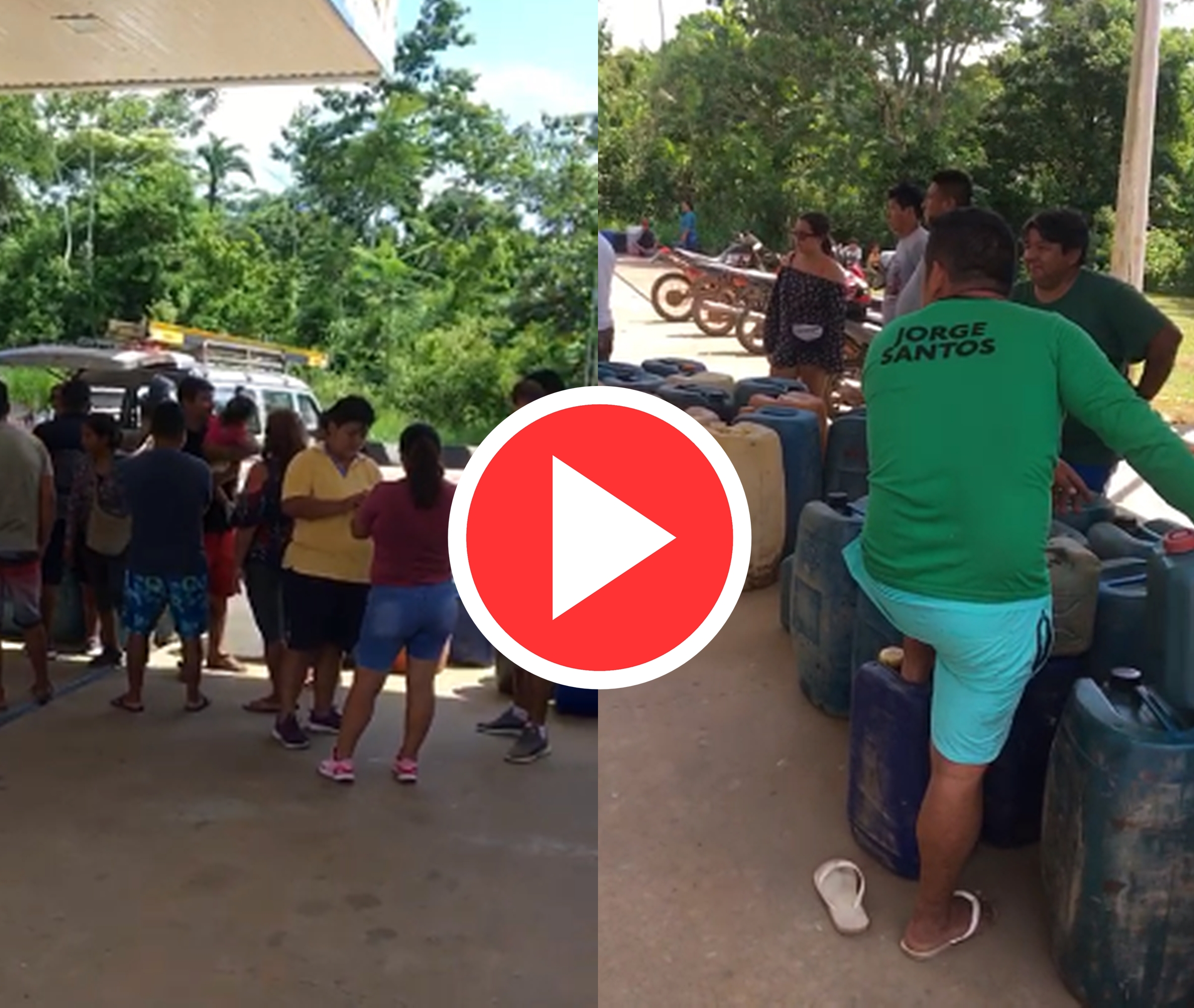 Peruanos lotam posto no Acre para revender combustível no país vizinho; VÍDEO
