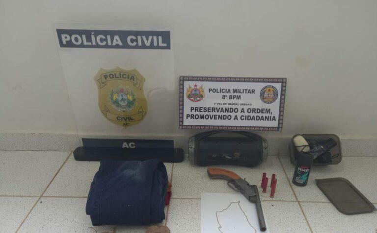 Polícias capturam acusado de assalto em ônibus em estrada no interior do Acre