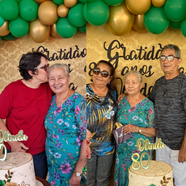 Mãe de 13 filhos, 21 netos e 2 bisnetos: Olinda Pinheiro celebra 80 anos em Sena; FOTOS