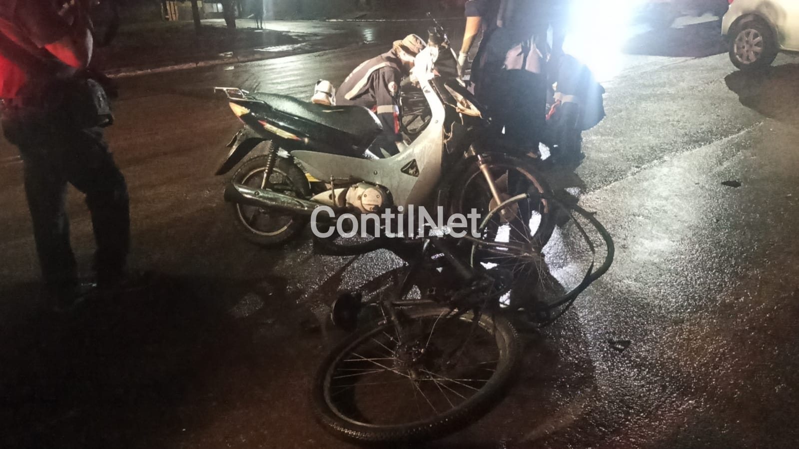 Em Rio Branco duas pessoas ficam feridas após colisão entre moto e bicicleta