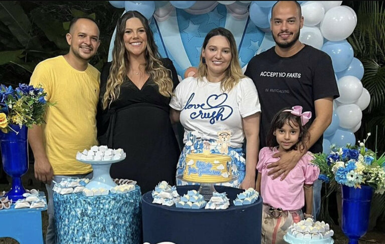 Karol Mesquita e Jarleson Cruz recebem amigos em chá de fraldas; saiba detalhes