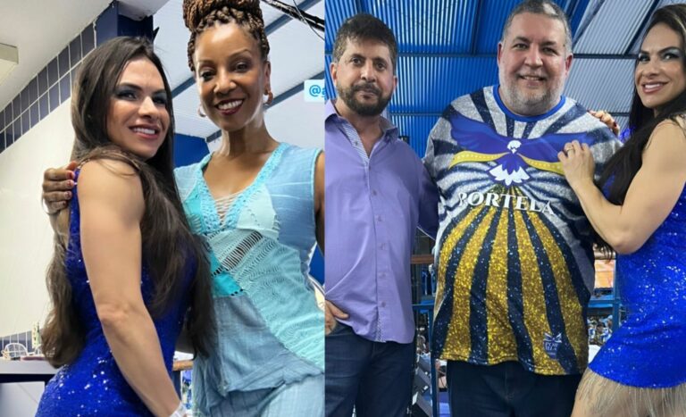 Acreana Leane Teles é recebida na Portela no RJ por presidente e atriz da Globo; FOTOS