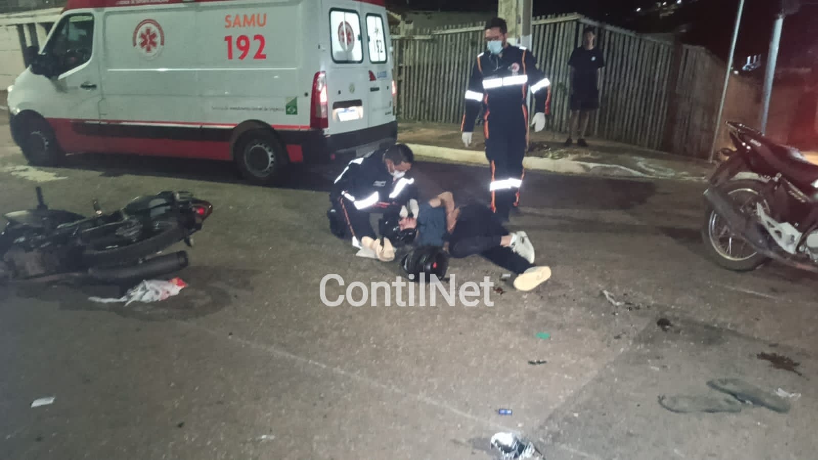 Motos colidem em rua de Rio Branco e duas pessoas ficam feridas