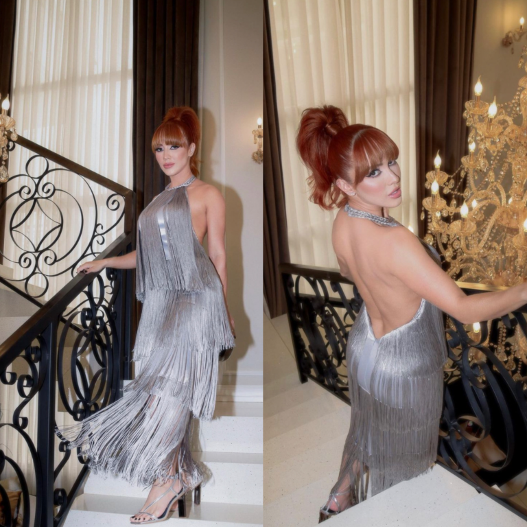 Juh Vellegas arrasa com vestido sexy de franjas, web elogia e influenciadora faz revelação