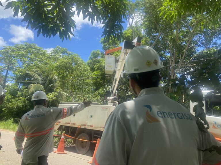 Energisa realiza procedimentos de manutenção na rede de energia elétrica