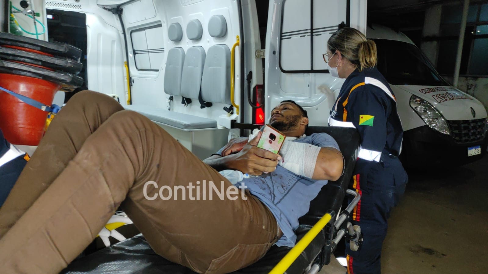 Ao reagir a assalto, motoboy acaba ferido com um tiro no braço em Rio Branco