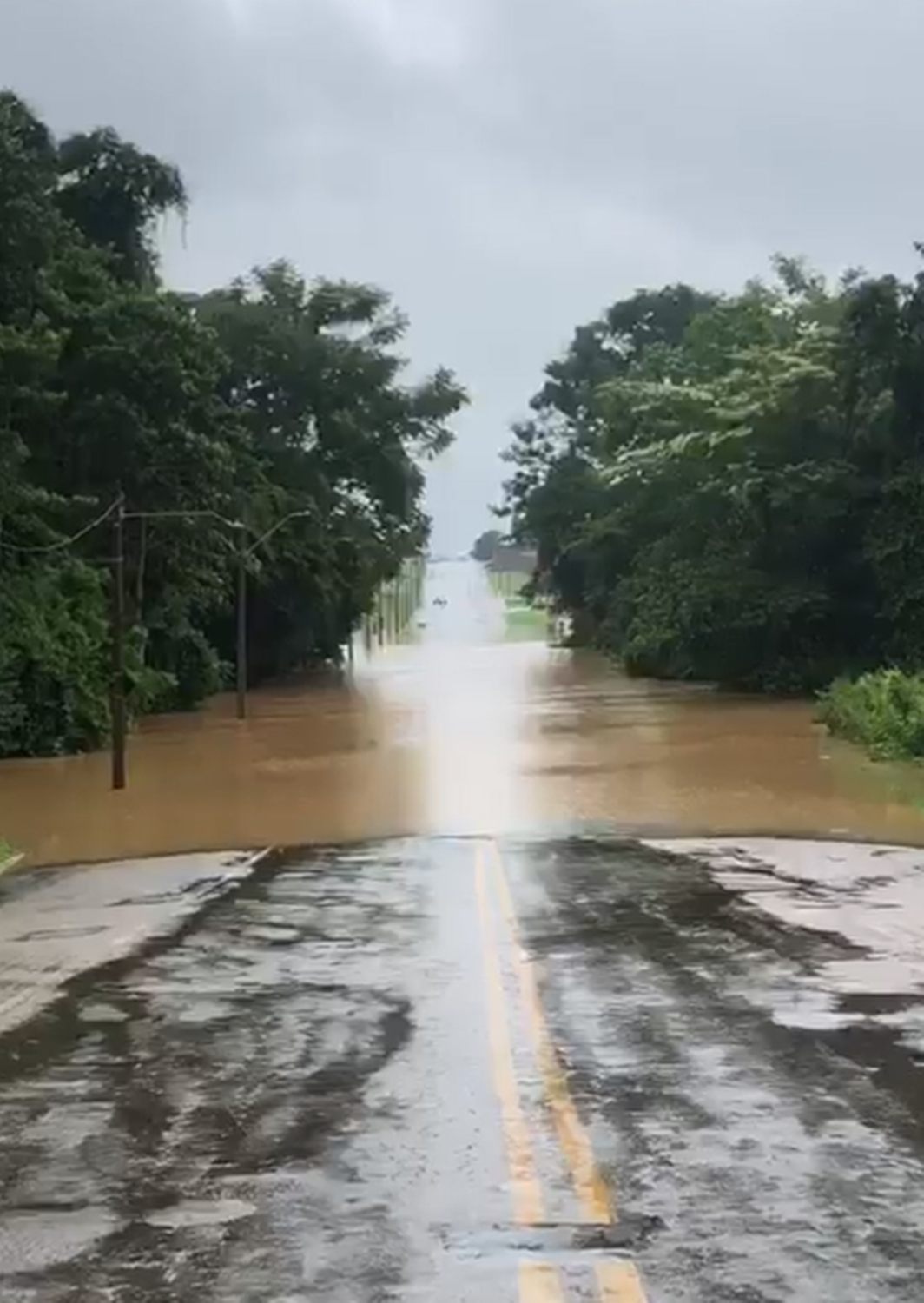VÍDEO: rua que dá acesso à Cidade da Justiça é interdidata após igarapé transbordar