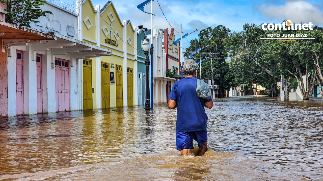 Rio Acre continua baixando na capital acreana, diz Defesa Civil