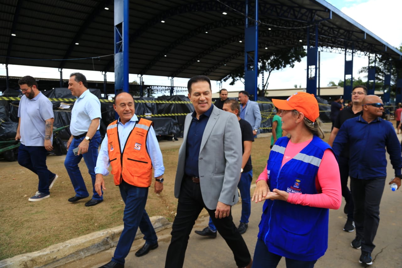 Bocalom abre Parque de Exposição com vítimas da enchente para membros do TCE e MPAC