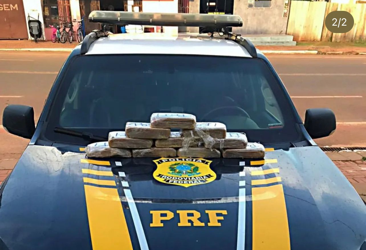 PRF apreende mais de 10 kg de cocaína em abordagem na estrada de Senador Guiomard