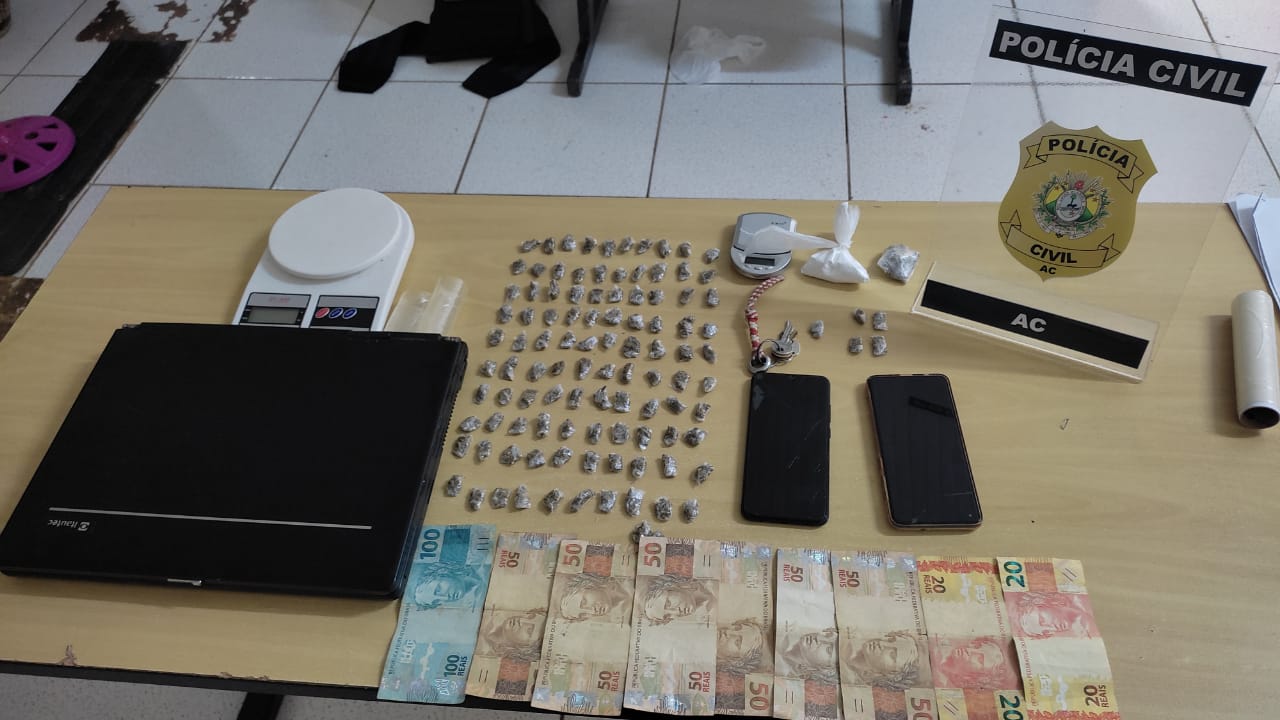 Casal do tráfico é preso pela polícia no interior do Acre