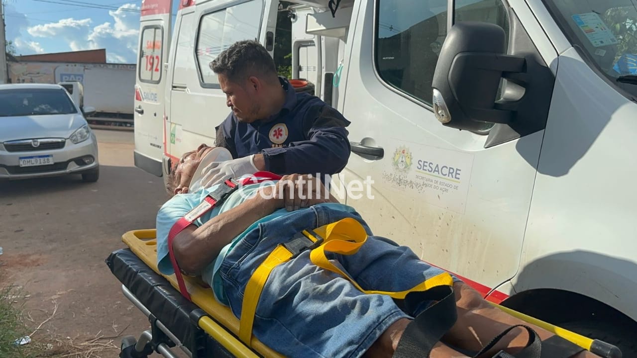 Idoso é atropelado ao tentar atravessar rua na Baixada da Sobral em Rio Branco