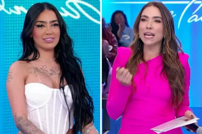 MC Mirella choca Patrícia Abravanel após gafe ao vivo no SBT; assista